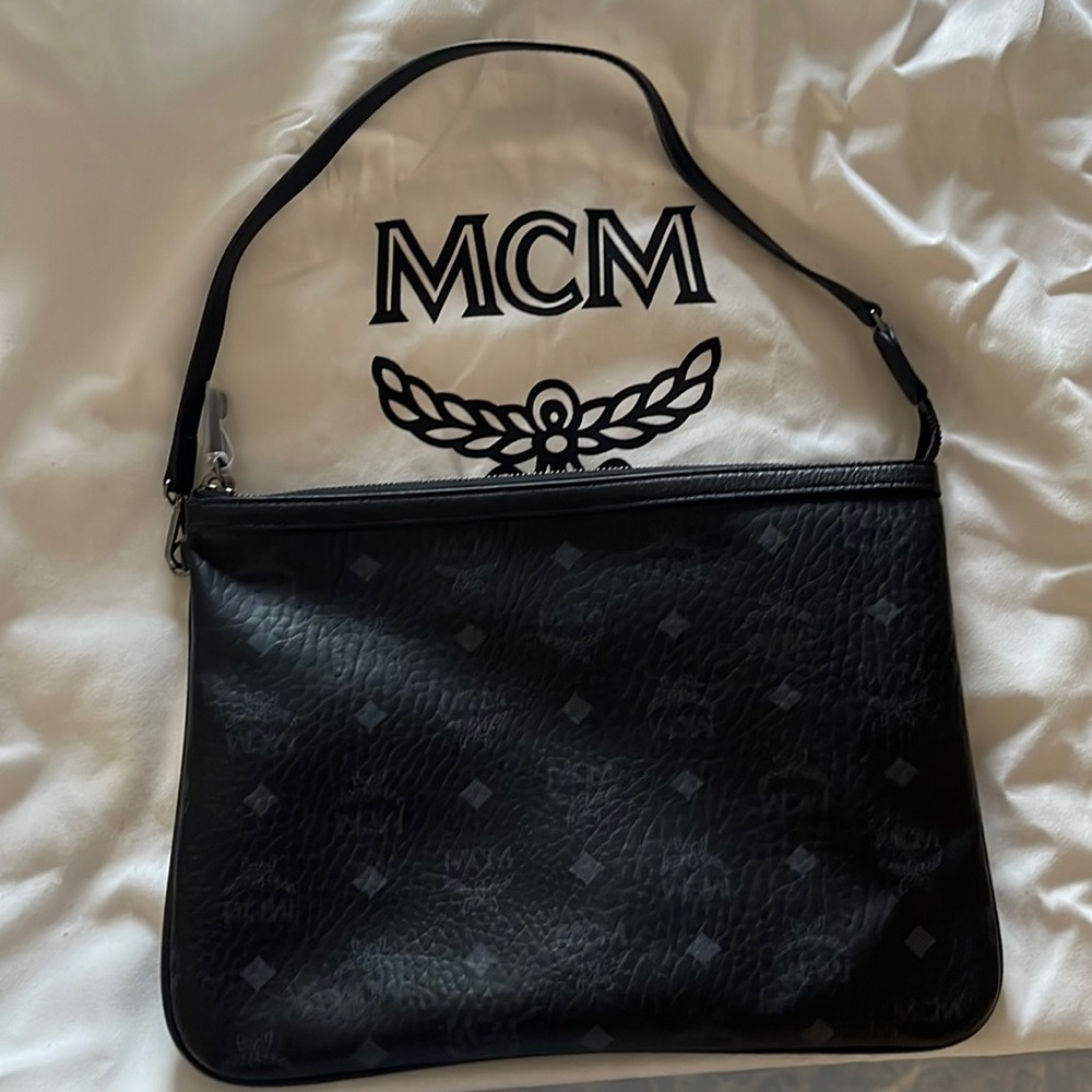 COPY - MCM small Tote pouch / short strap used, great condition